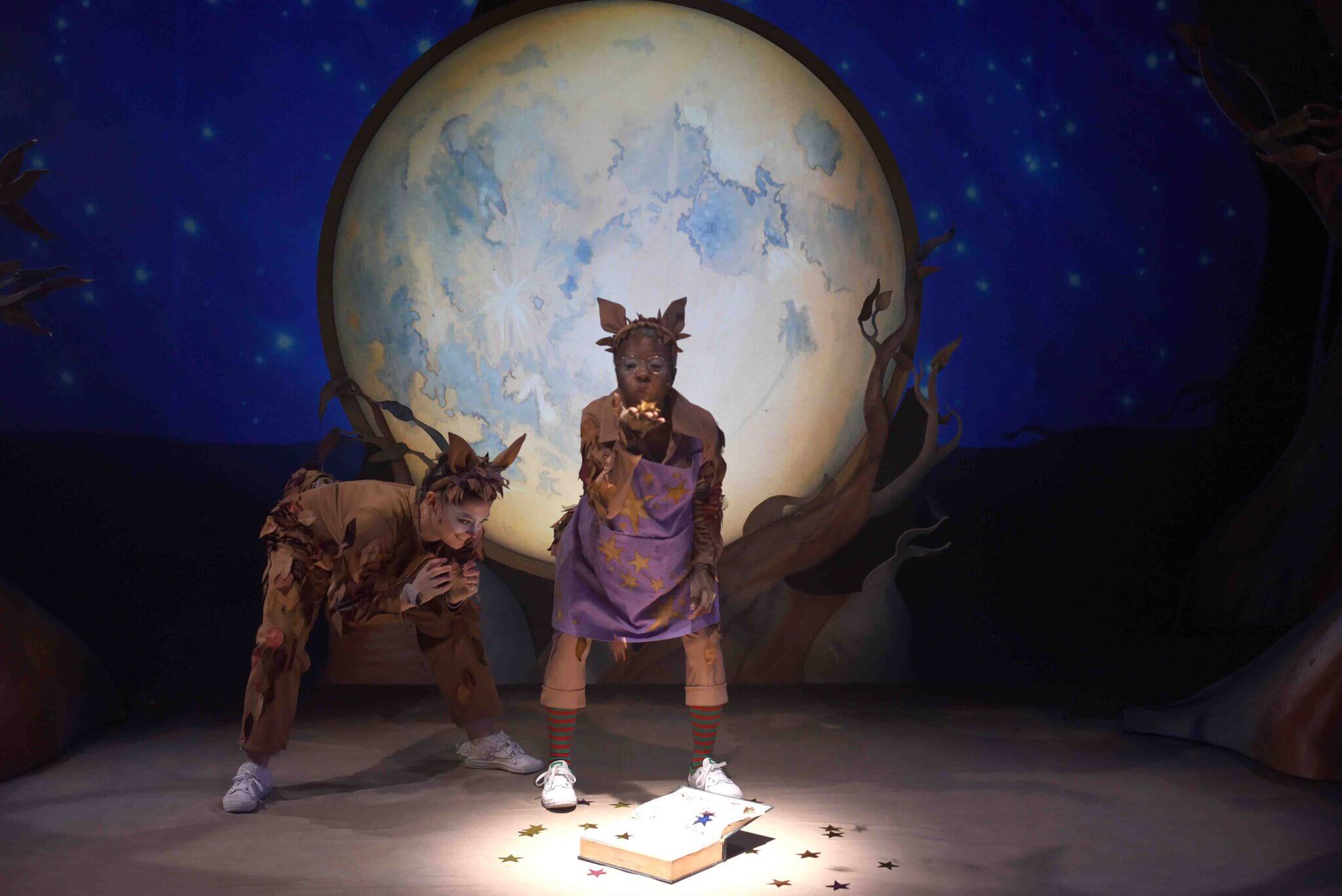 Possum Magic characters on stage